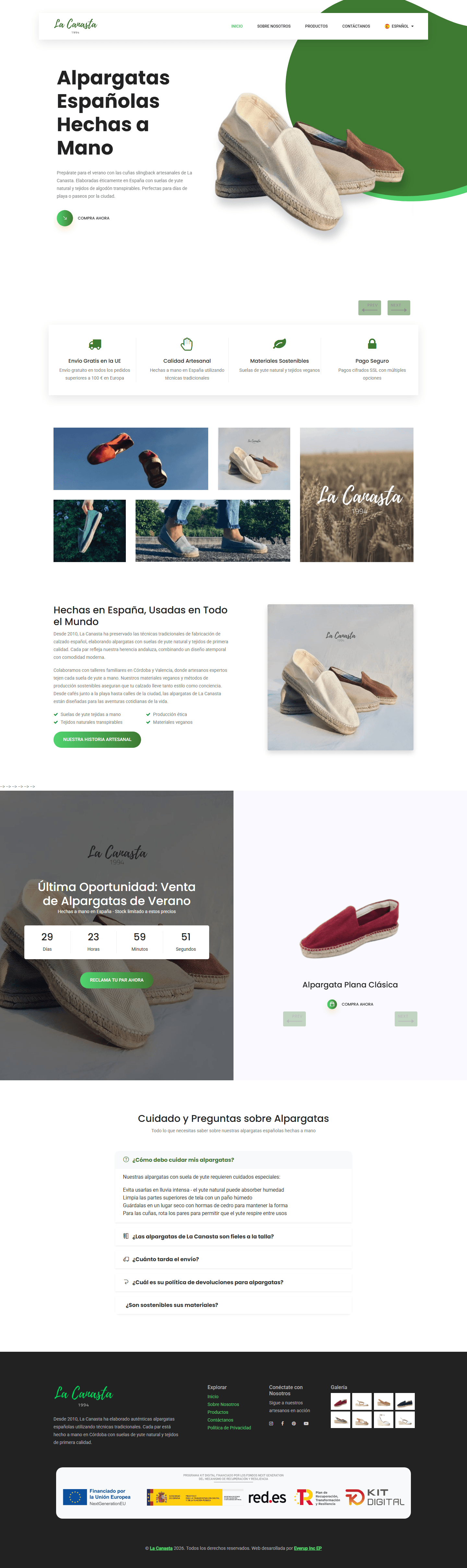 Canasta Shop full page